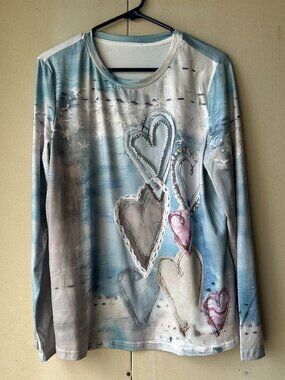 Women's Printed Pattern Top Size Medium